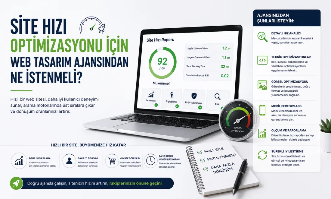 Site Hızı Optimizasyonu İçin Web Tasarım Ajansından Ne İstenmeli?